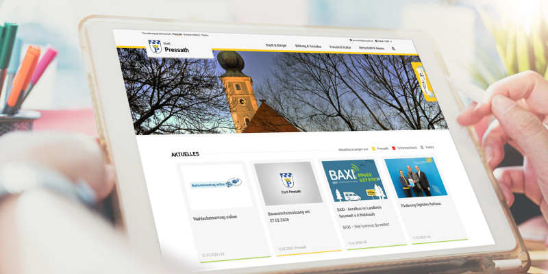 Stadt Pressath - neue Website